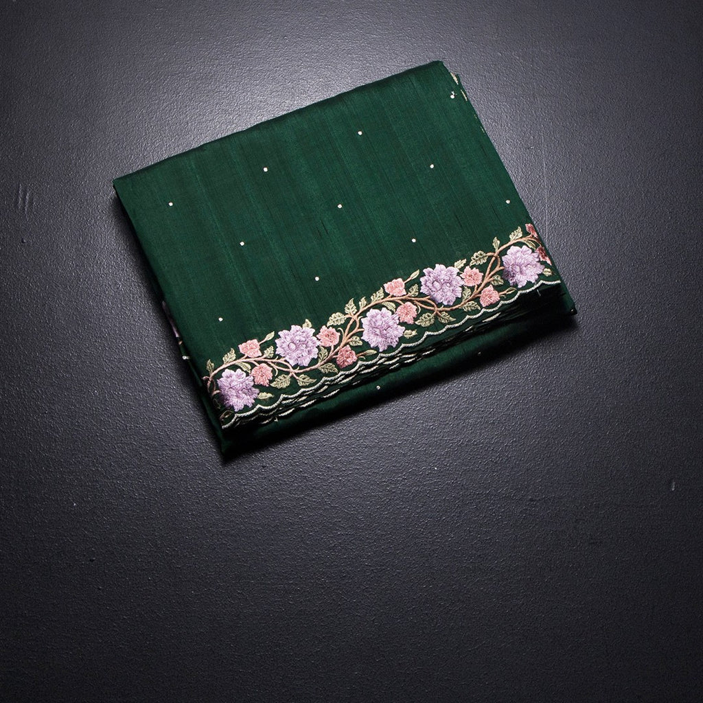 RTSR42152-1-Raw-Silk-Dark-Green-Thread-Work-Saree-fold