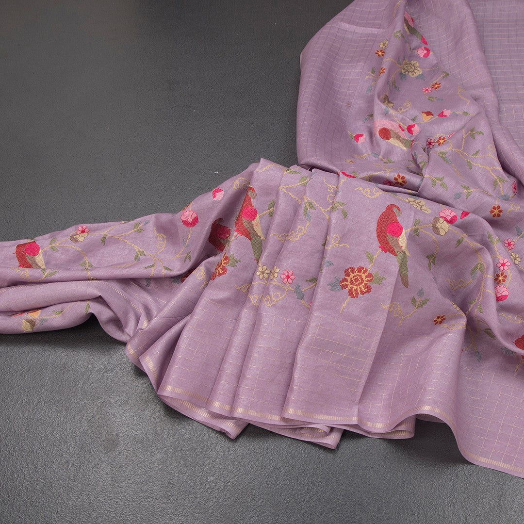 RTSR42155-Raw-Silk-Lavender-Thread-Work-Saree-main