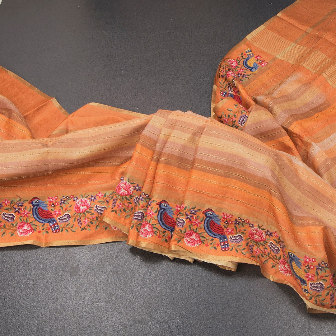 RTSR42156-Raw-Silk-Multi-Colour-Thread-Work-Saree-main
