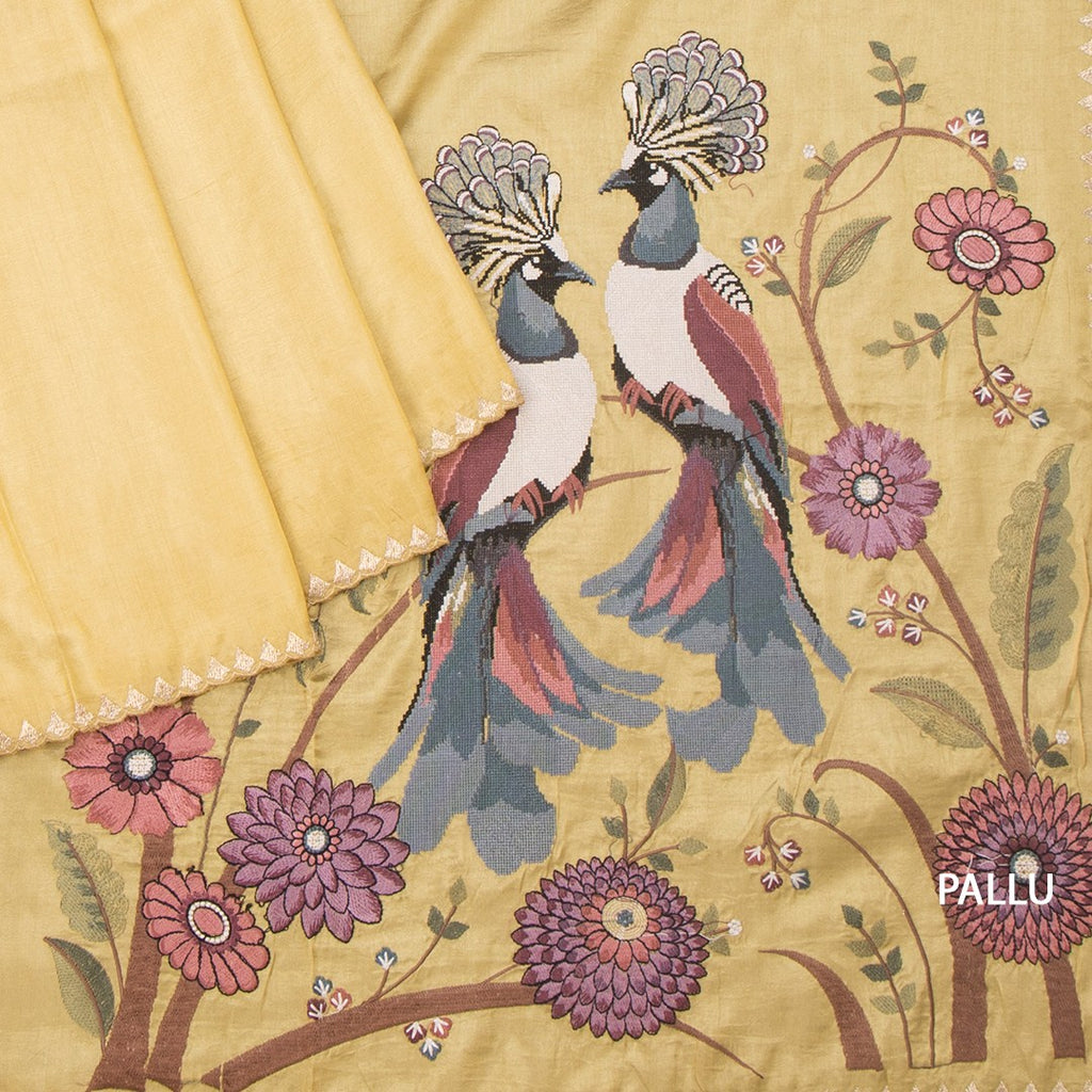 RTSR42177-3-Raw-Silk-Sandal-Thread-Work-Saree-With-Birds-Design-pallu