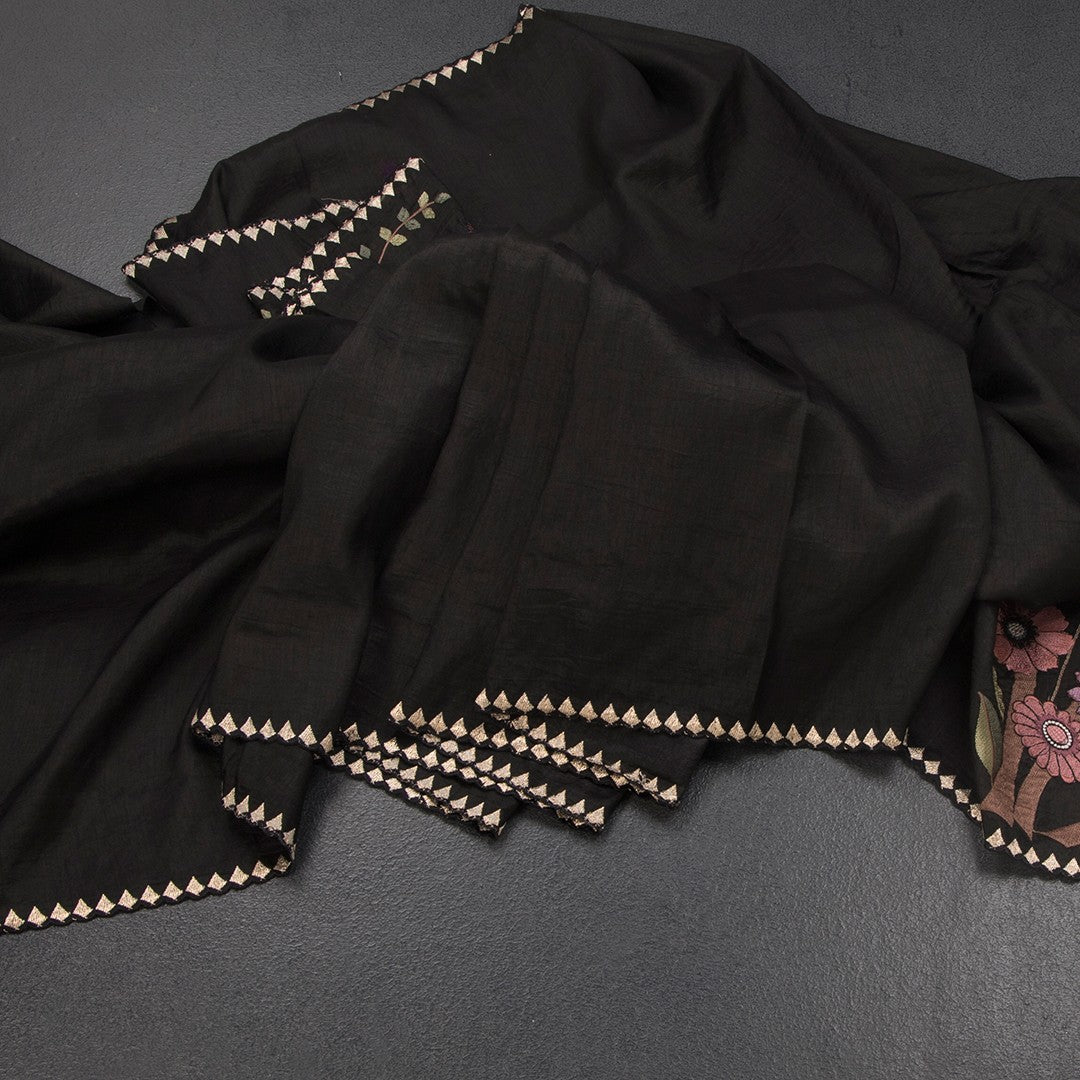 RTSR42179-Raw-Silk-Black-Thread-Work-Saree-With-Birds-Design-main