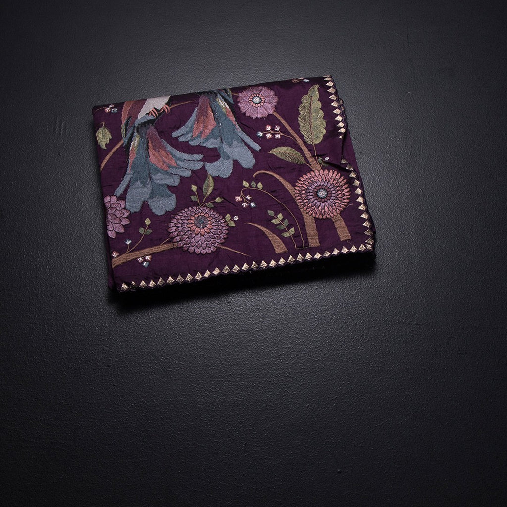 RTSR42182-1-Raw-Silk-Dark-Purple-Thread-Work-Saree-With-Birds-Design-fold