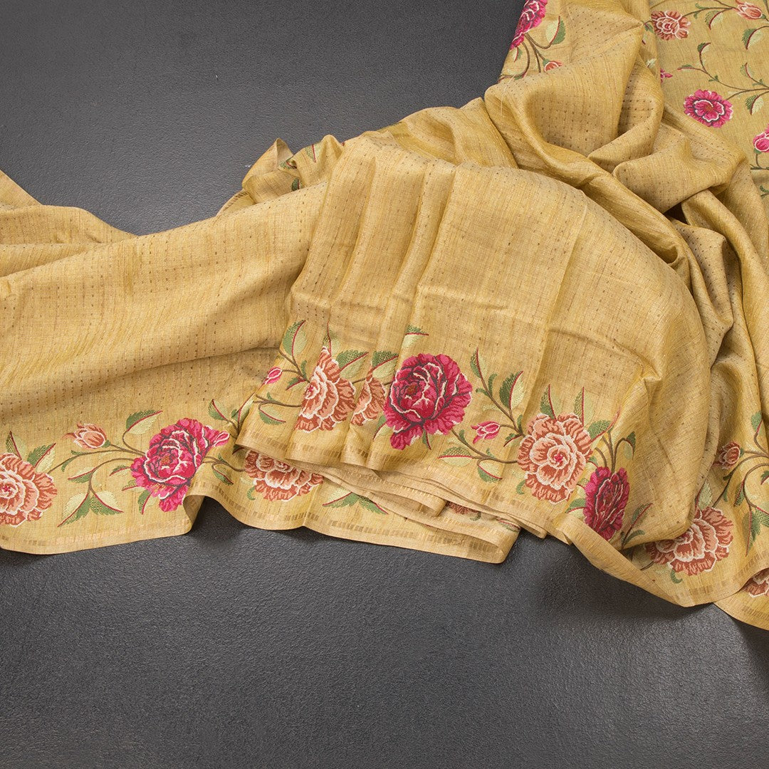 RTSR42185-Raw-Silk-Yellow-Zari-Stripes-Saree-With-Floral-Thread-Work-main