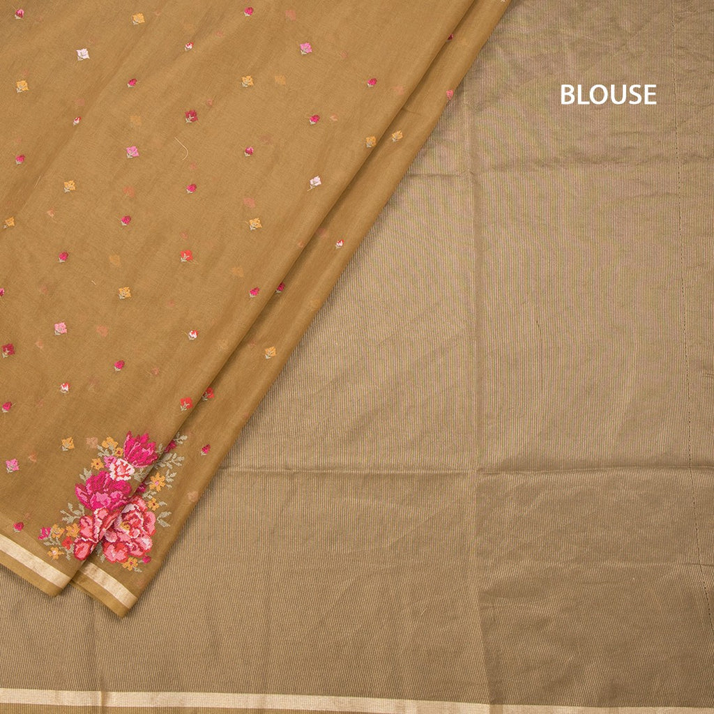 RTSR42189-4-Organza-Cinnamon-Brown-Floral-Thread-Work-Saree-blouse