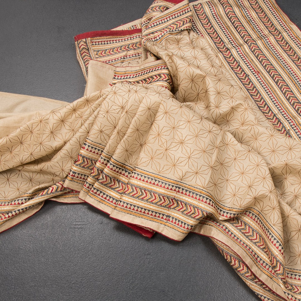 RTSR42190-Raw-Silk-Cream-Thread-Work-Saree-main