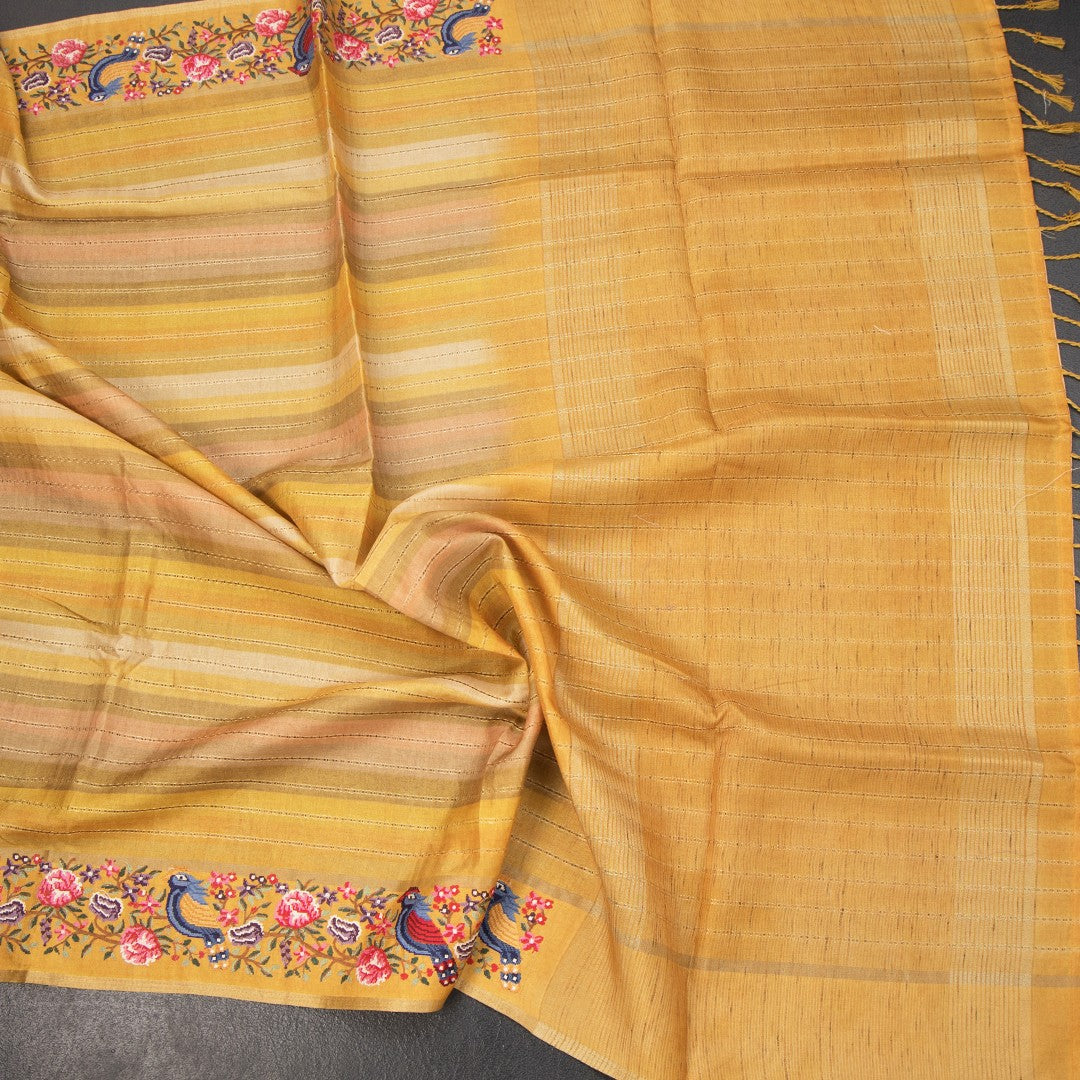 RTSR42202-5-Raw-Silk-Multi-Colour-Stripes-Design-Saree-And-Thread-Border-crush