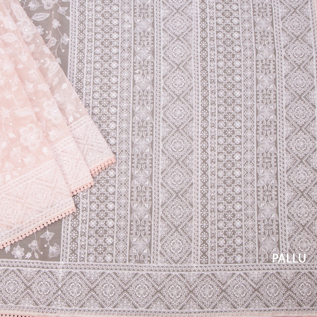 RTSR42204-3-Organza-Peach-Floral-Thread-Work-Saree-pallu