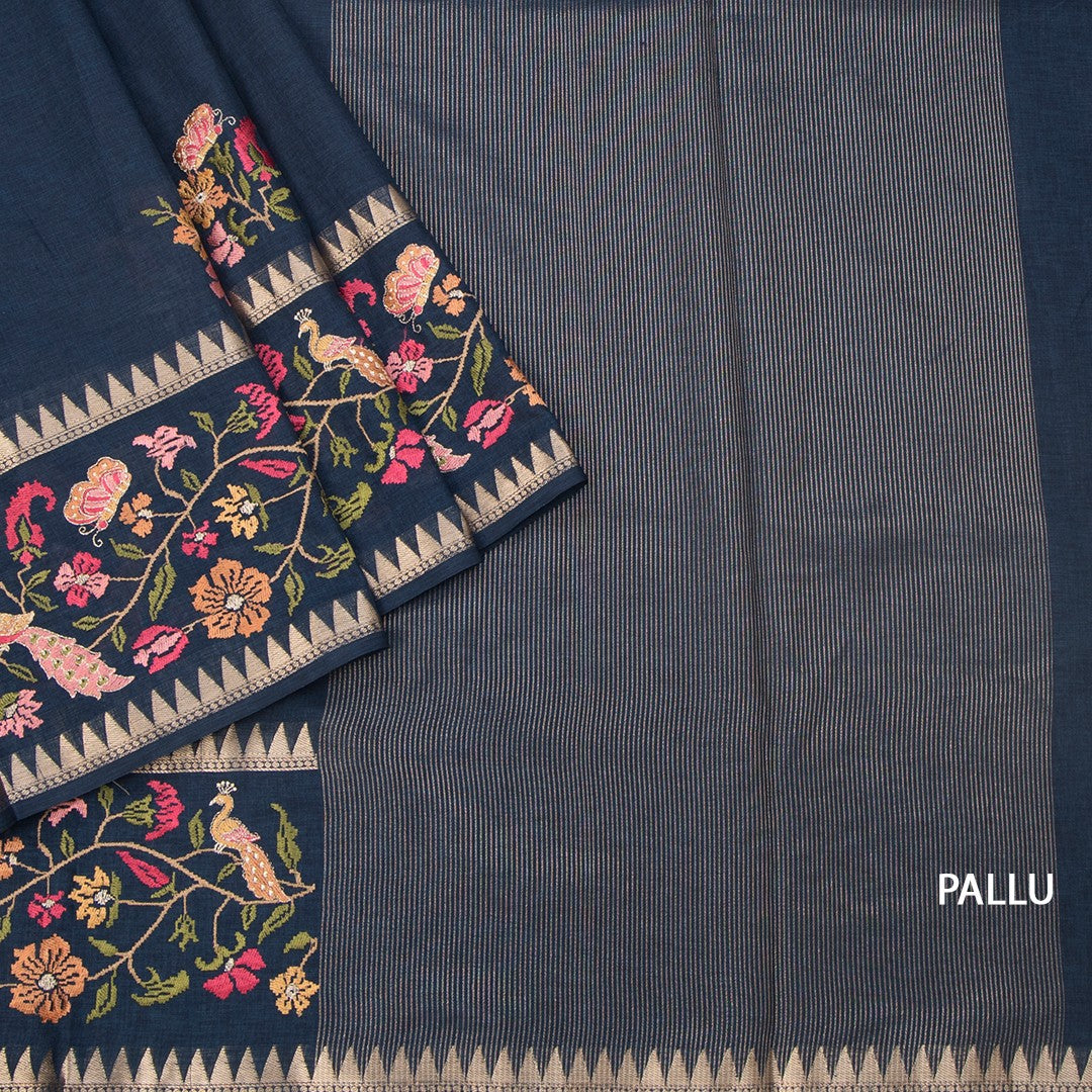 RTSR42207-3-Raw-Silk-Teal-Blue-Floral-Thread-Work-Saree-02-pallu