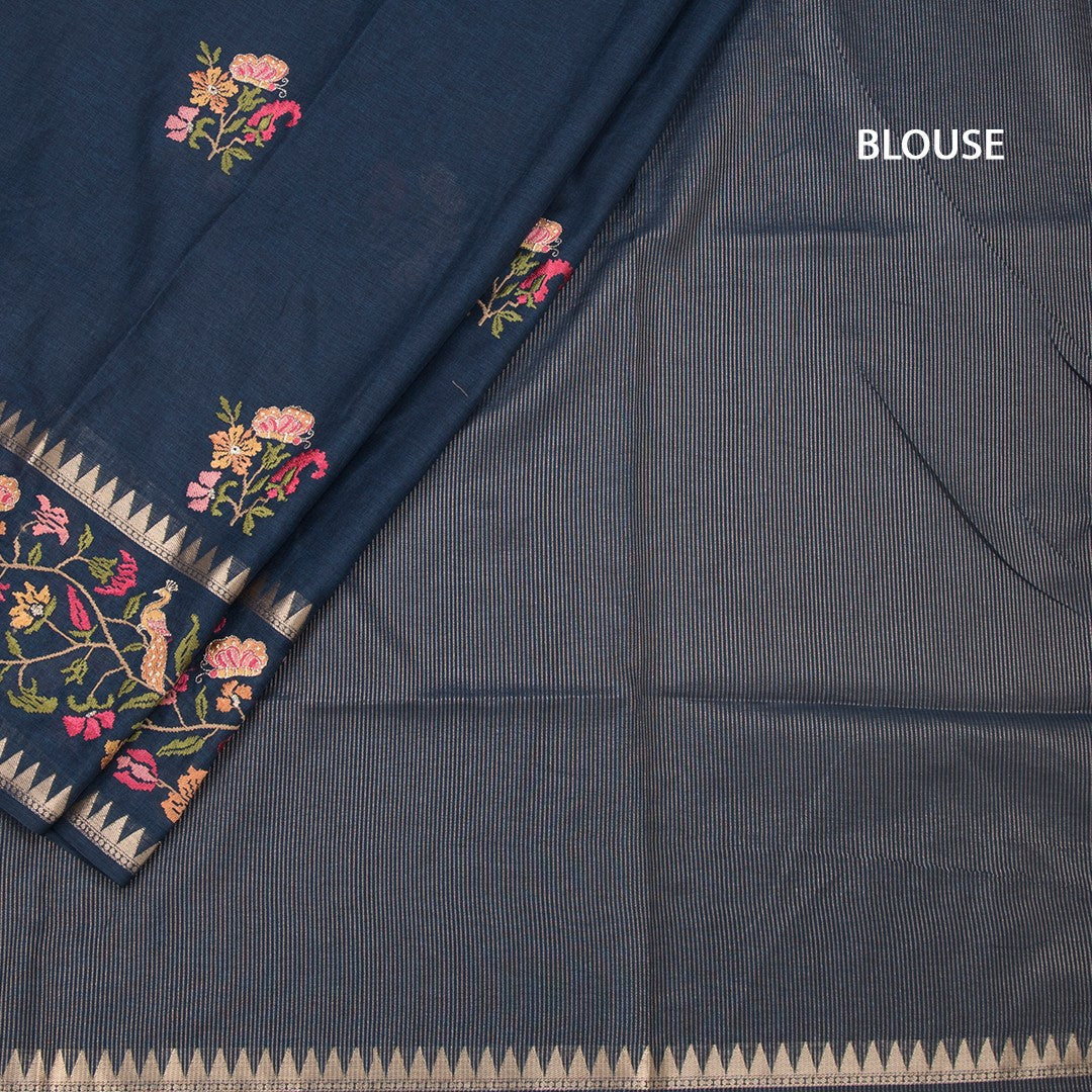 RTSR42207-4-Raw-Silk-Teal-Blue-Floral-Thread-Work-Saree-02-blouse