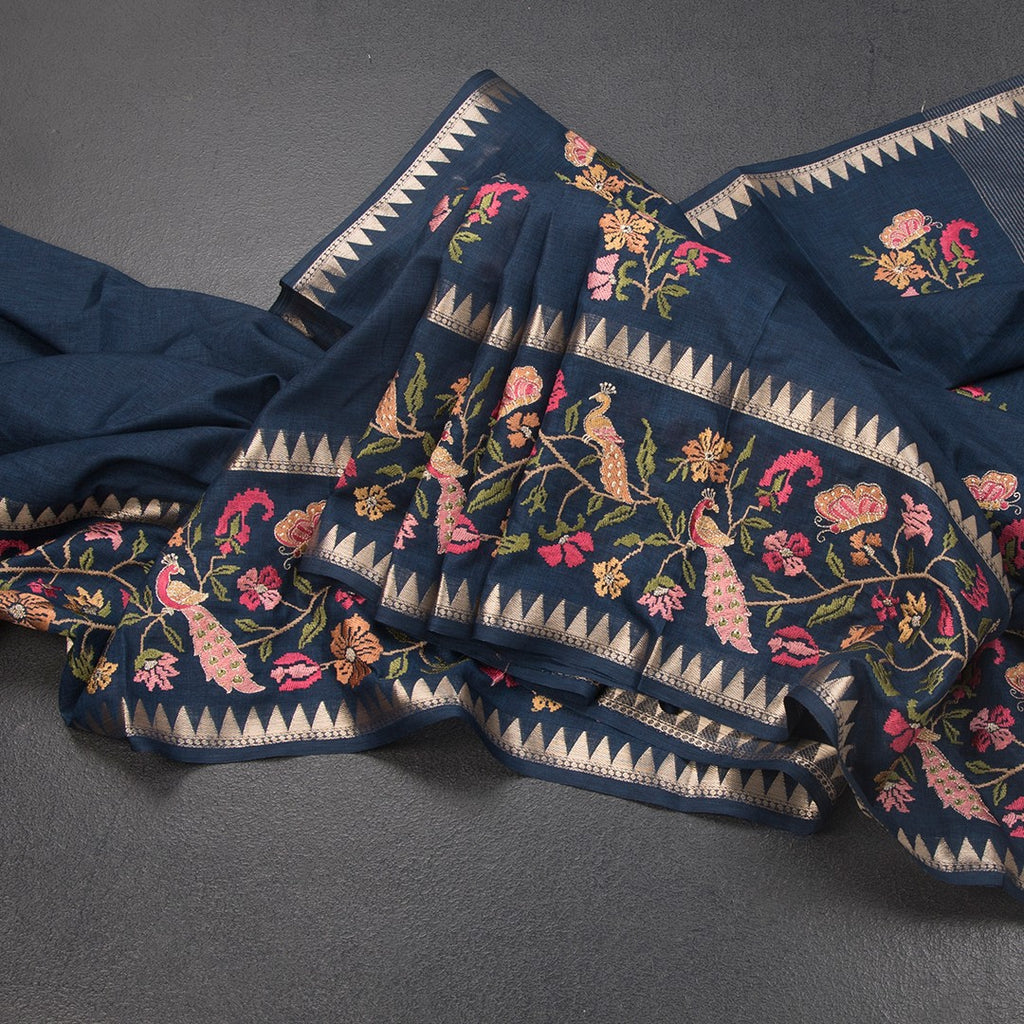 RTSR42207-Raw-Silk-Teal-Blue-Floral-Thread-Work-Saree-02-main
