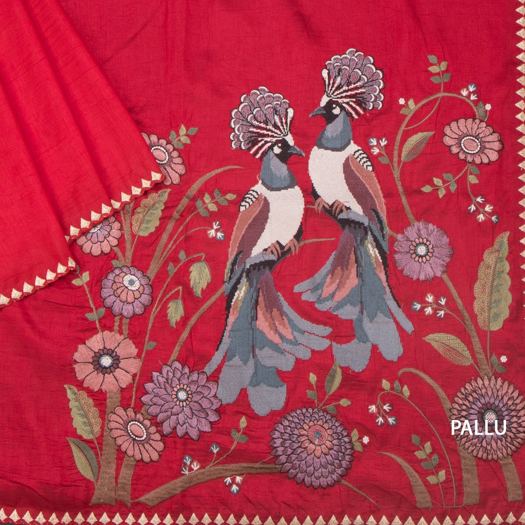 RTSR42211-3-Raw-Silk-Pinkish-Red-Thread-Work-Saree-With-Birds-Design-pallu