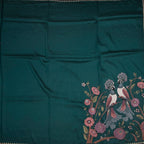 RTSR42212-2-Raw-Silk-Peacock-Green-Thread-Work-Saree-With-Birds-Design-full-veiw