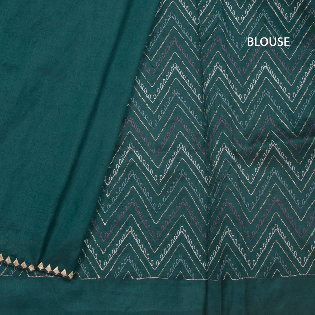 RTSR42212-4-Raw-Silk-Peacock-Green-Thread-Work-Saree-With-Birds-Design-blouse