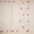RTSR42214-2-Raw-Silk-Cream-Zari-Checked-Saree-And-Floral-Thread-Border-full-veiw