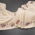 RTSR42214-Raw-Silk-Cream-Zari-Checked-Saree-And-Floral-Thread-Border-main