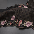 RTSR42218-Raw-Silk-Black-Zari-Checked-Saree-And-Floral-Thread-Border-main