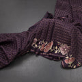 RTSR42219-Raw-Silk-Dark-Brown-Zari-Checked-Saree-And-Floral-Thread-Border-main