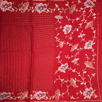 RTSR42222-2-Raw-Silk-Red-Zari-Checked-Saree-And-Floral-Thread-Border-02-full-veiw