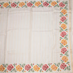 RTSR42228-2-Raw-Silk-Cream-Zari-Stripes-Saree-And-Floral-Thread-Border-full-veiw