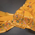 RTSR42229-Raw-Silk-Mango-Yellow-Floral-Thread-Work-Saree-main