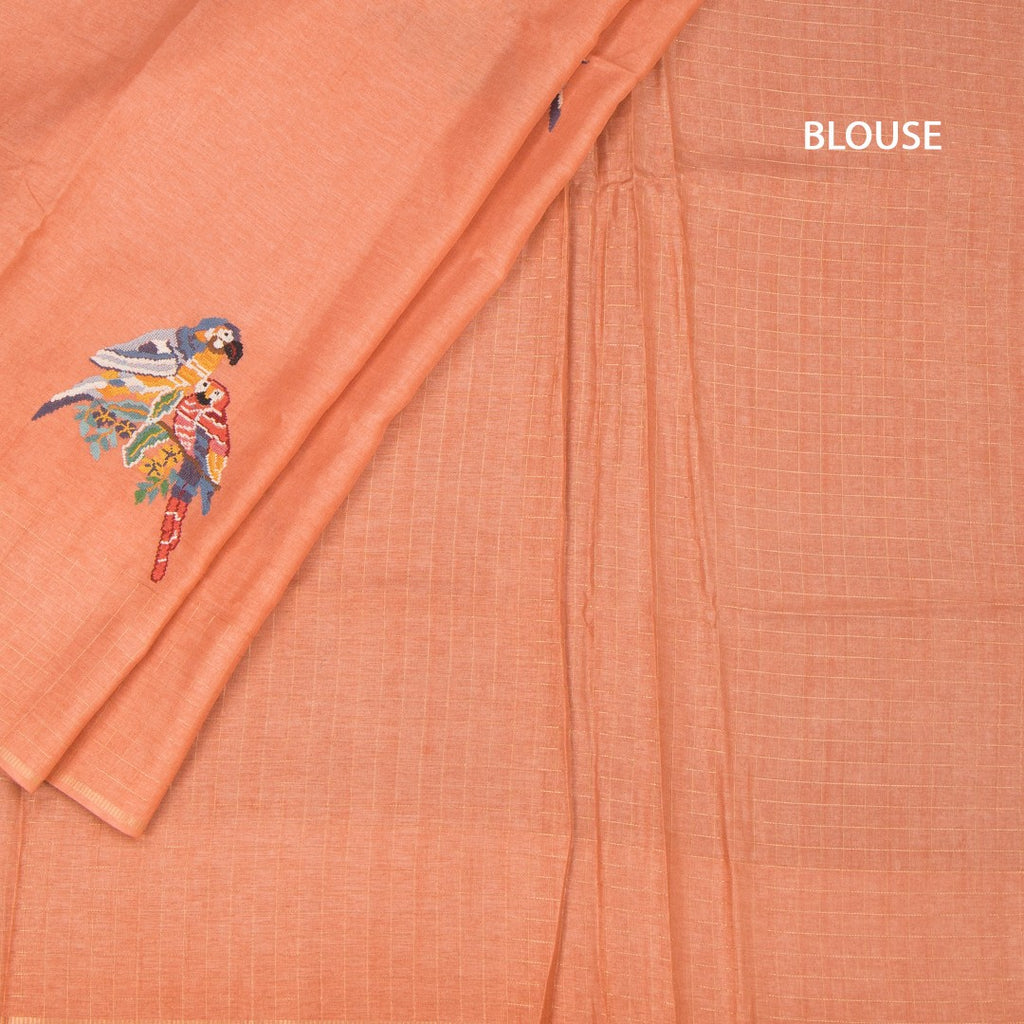 RTSR42256-4-Raw-Silk-Peach-Thread-Work-Saree-With-Birds-Design-02-blouse