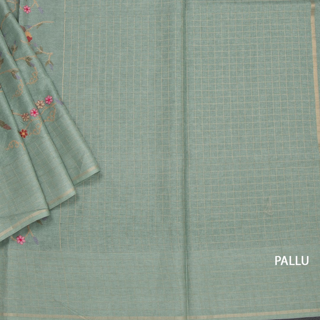RTSR42257-3-Raw-Silk-Pista-Green-Thread-Work-Saree-With-Birds-Design-pallu