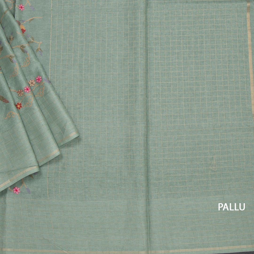 RTSR42257-3-Raw-Silk-Pista-Green-Thread-Work-Saree-With-Birds-Design-pallu