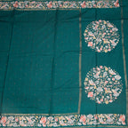 RTSR42261-2-Raw-Silk-Peacock-Green-Saree-With-Zari-Buttas-And-Thread-Border-full-veiw