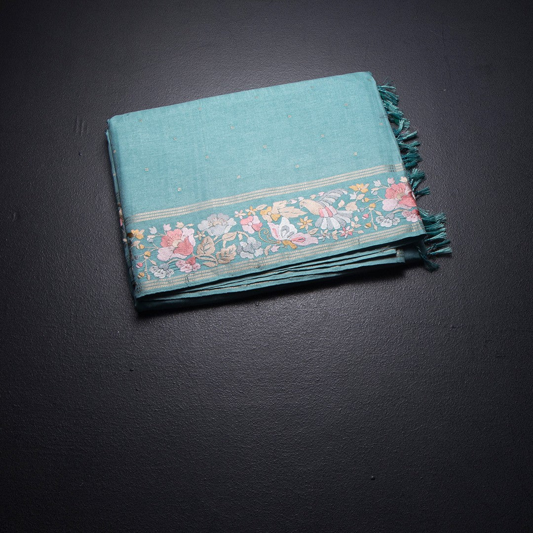 RTSR42264-1-Raw-Silk-Light-Blue-Saree-With-Zari-Buttas-And-Thread-Border-fold