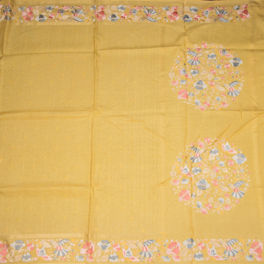 RTSR42266-2-Raw-Silk-Sandal-Saree-With-Zari-Buttas-And-Thread-Border-full-veiw