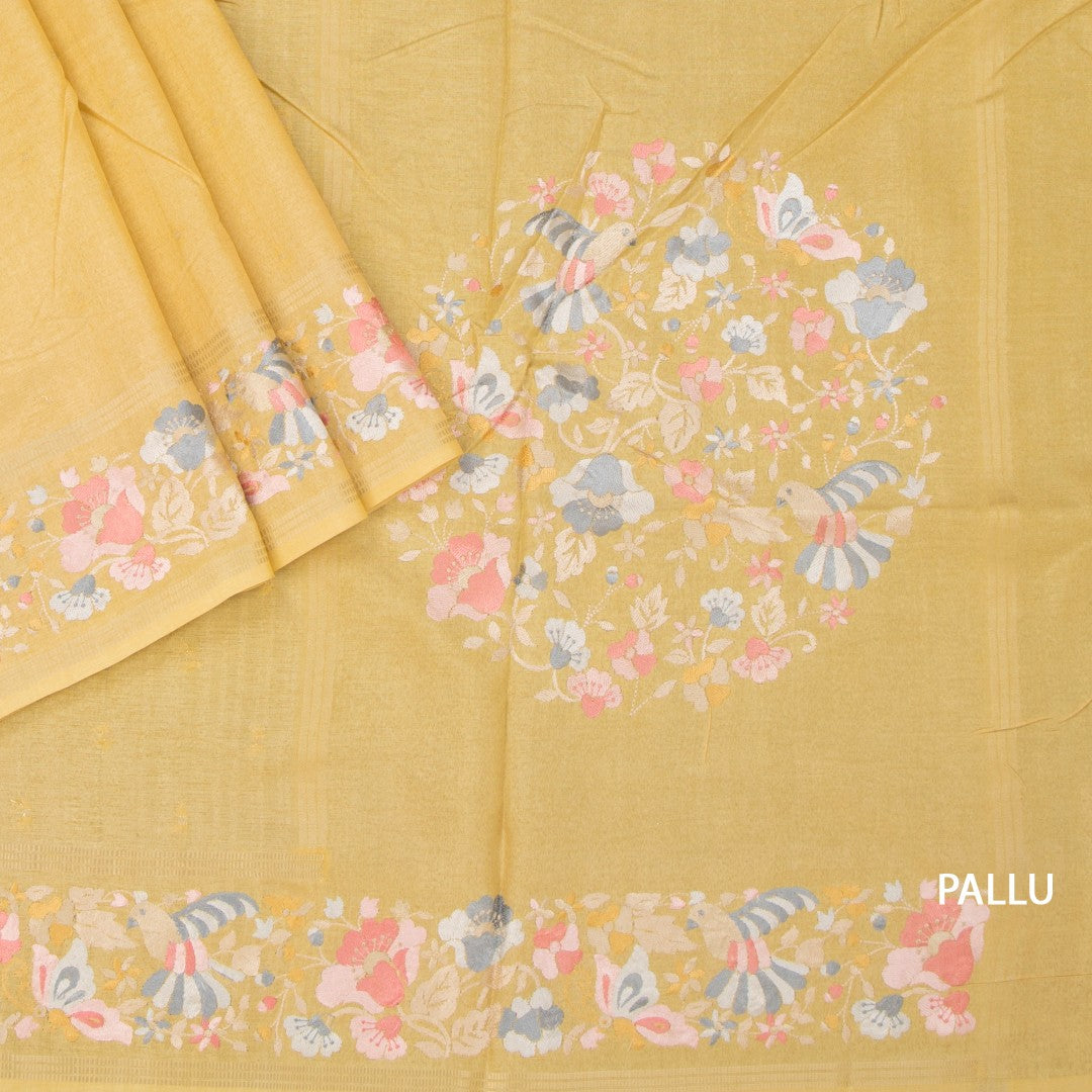 RTSR42266-3-Raw-Silk-Sandal-Saree-With-Zari-Buttas-And-Thread-Border-pallu