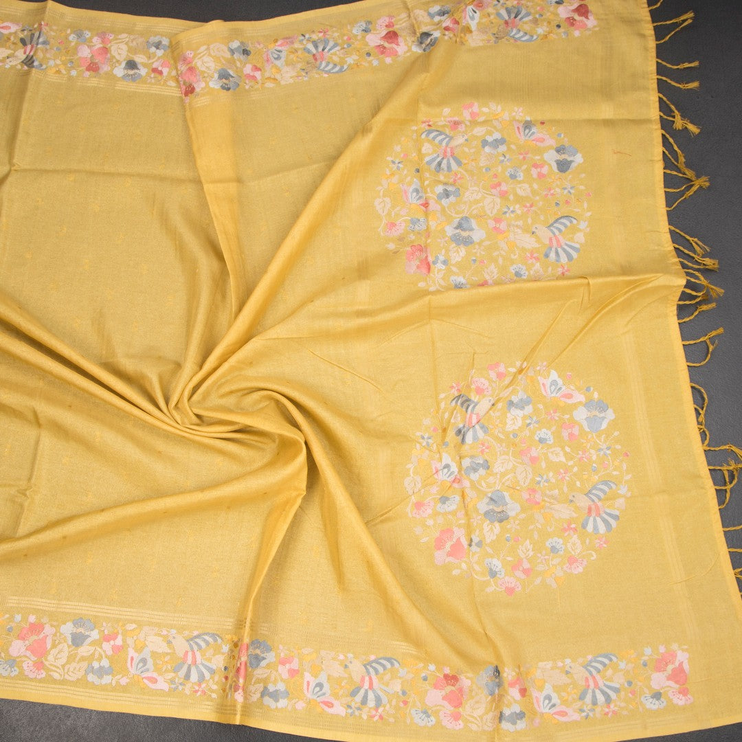 RTSR42266-5-Raw-Silk-Sandal-Saree-With-Zari-Buttas-And-Thread-Border-crush