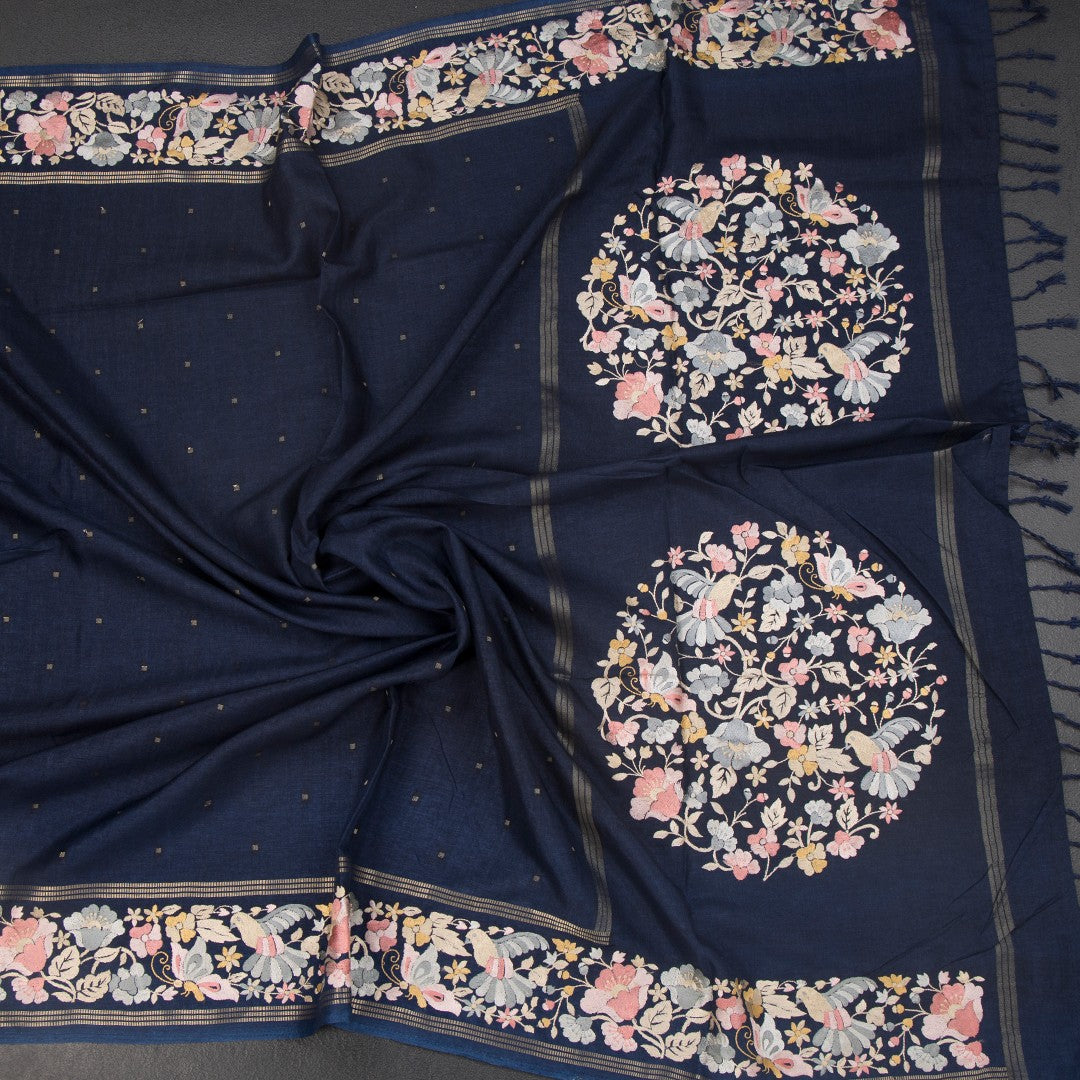 RTSR42267-5-Raw-Silk-Navy-Blue-Saree-With-Zari-Buttas-And-Thread-Border-crush