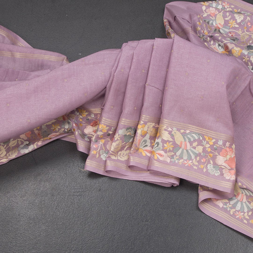 RTSR42268-Raw-Silk-Lavender-Saree-With-Zari-Buttas-And-Thread-Border-main