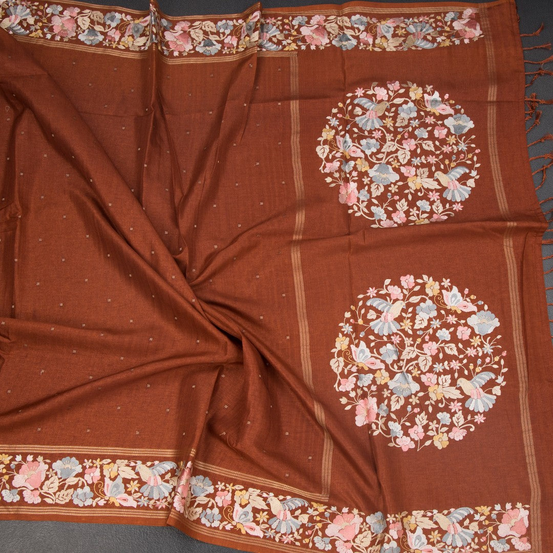 RTSR42269-5-Raw-Silk-Rust-Brown-Saree-With-Zari-Buttas-And-Thread-Border-crush