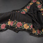 RTSR42275-Raw-Silk-Black-Zari-Stripes-Saree-And-Floral-Thread-Border-main