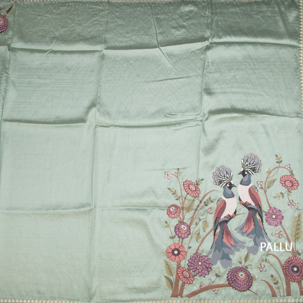 RTSR42281-2-Raw-Silk-Pista-Green-Thread-Work-Saree-With-Birds-Design-04-pallu