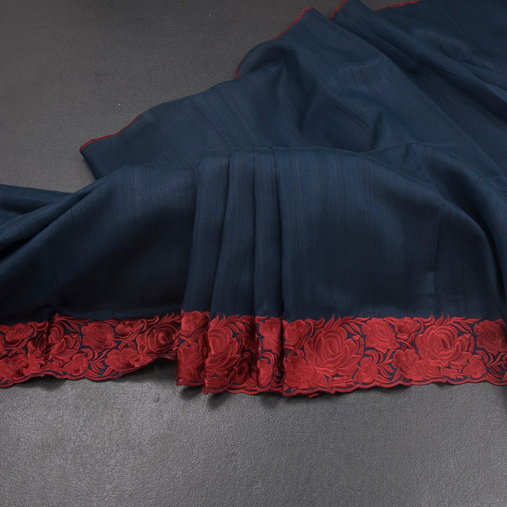 RTSR42291-Raw-Silk-Teal-Blue-Plain-Saree-And-Thread-Border-main
