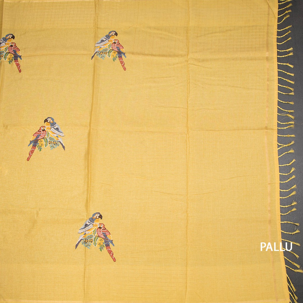 RTSR42292-2-Raw-Silk-Pastel-Yellow-Thread-Work-Saree-With-Birds-Design-pallu