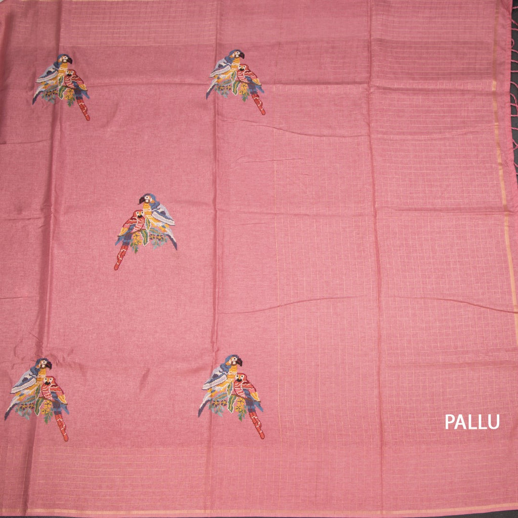 RTSR42293-2-Raw-Silk-Peach-Thread-Work-Saree-With-Birds-Design-04-pallu