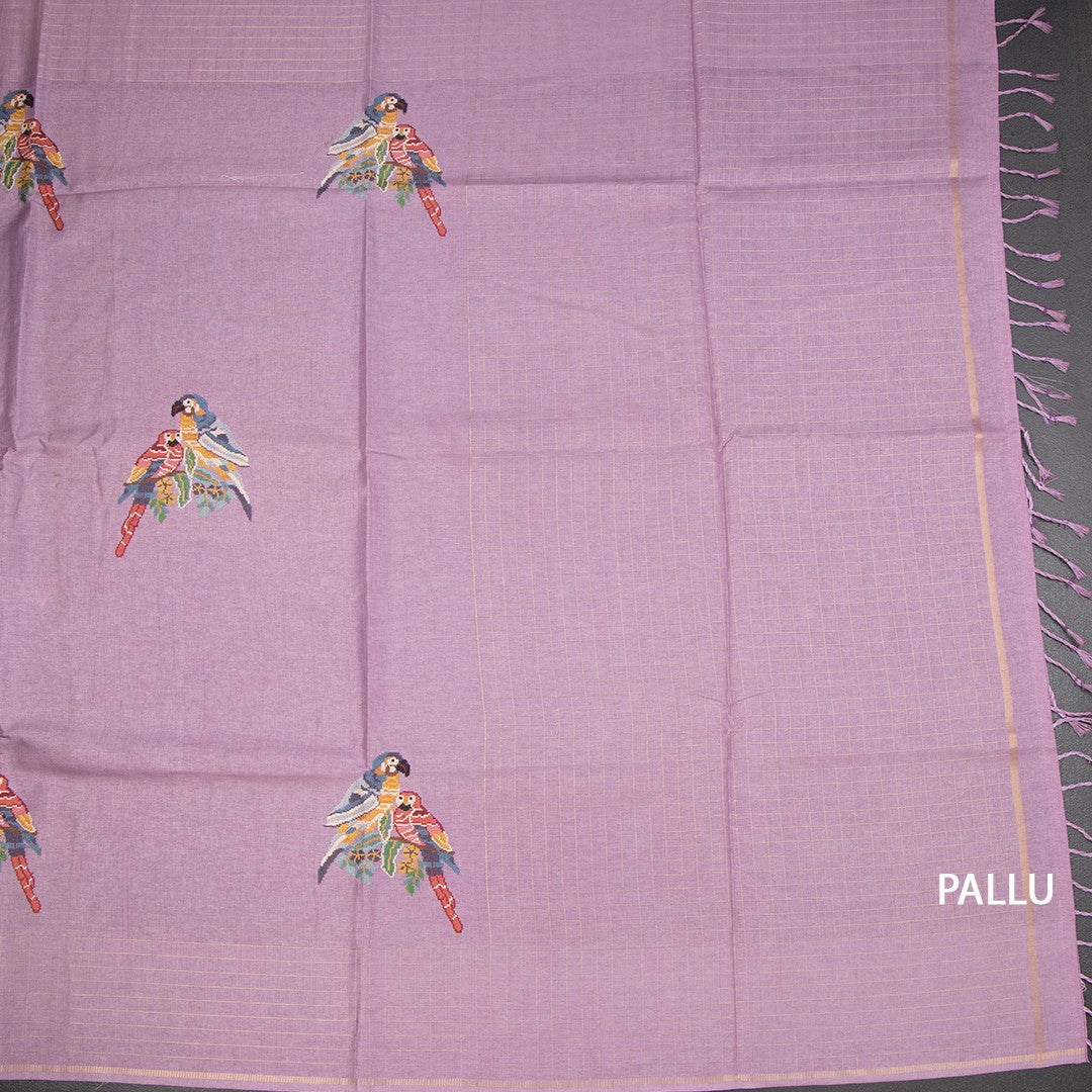 RTSR42294-2-Raw-Silk-Lavender-Thread-Work-Saree-With-Birds-Design-03-pallu