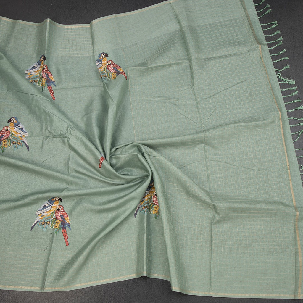 RTSR42296-4-Raw-Silk-Pista-Green-Thread-Work-Saree-With-Birds-Design-02-crush