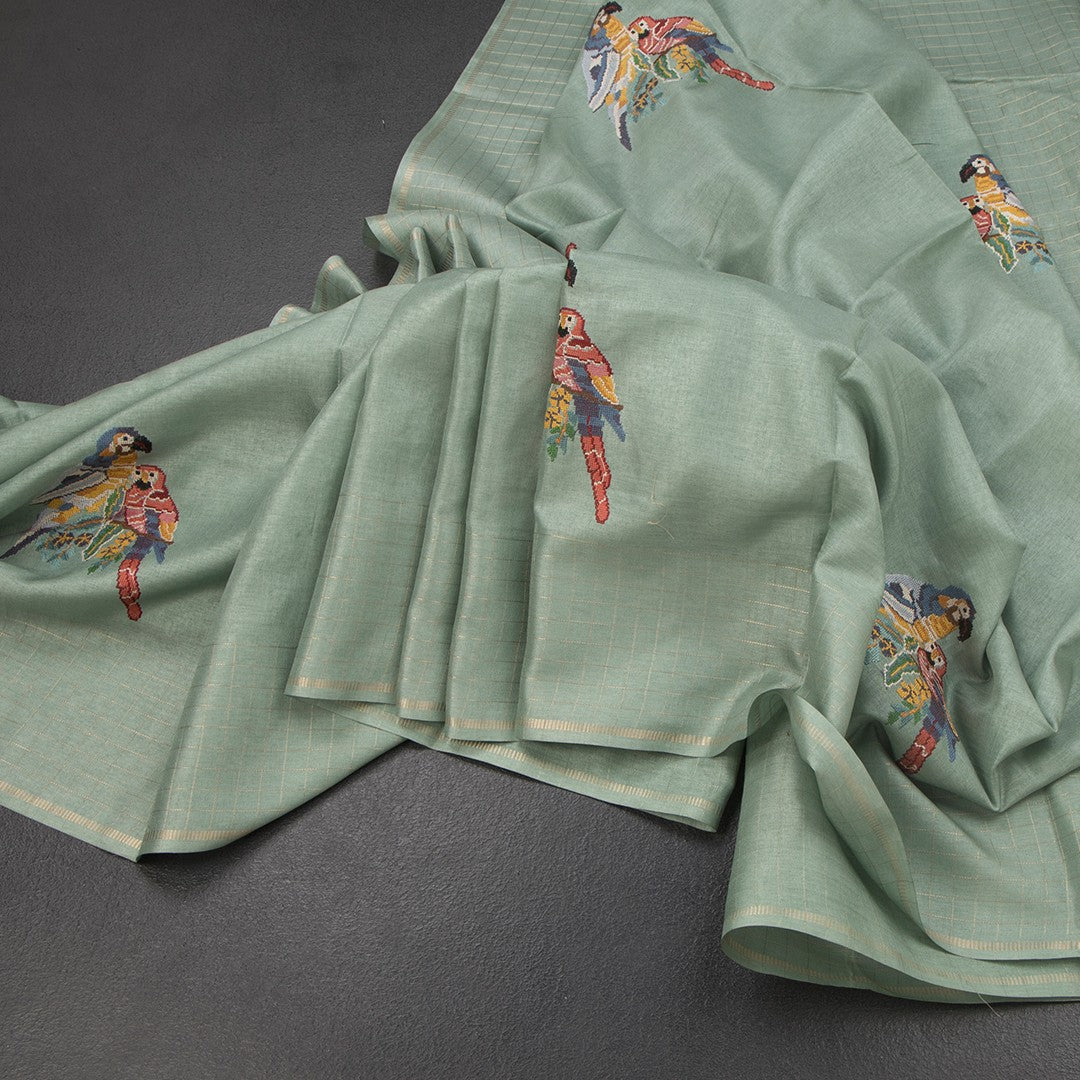 RTSR42296-Raw-Silk-Pista-Green-Thread-Work-Saree-With-Birds-Design-02-main