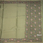 RTSR42298-2-Raw-Silk-Pista-Green-Zari-Checked-Saree-And-Thread-Border-02-pallu