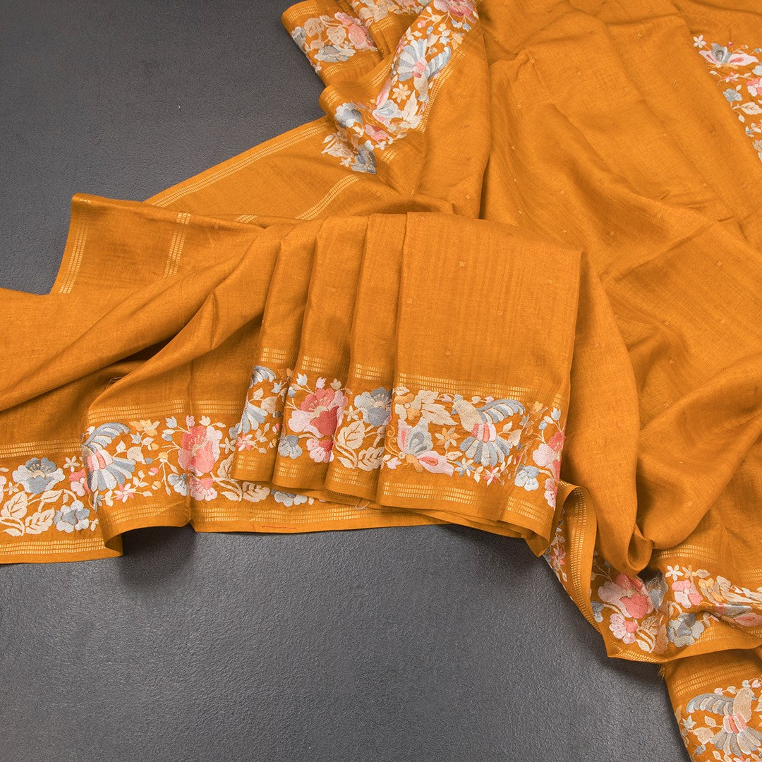 RTSR42307-Raw-Silk-Mango-Yellow-Saree-With-Zari-Buttas-And-Thread-Border-02-main