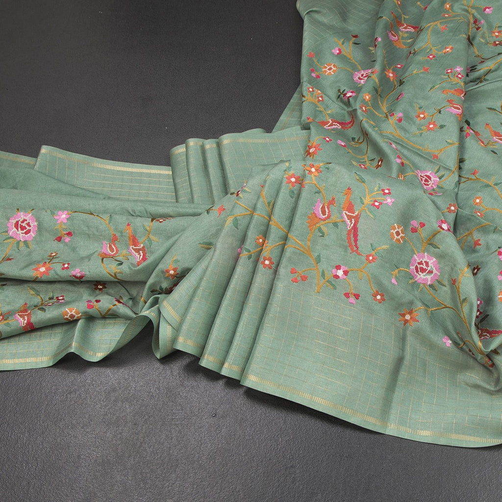 RTSR42310-Raw-Silk-Pista-Green-Thread-Work-Saree-With-Birds-Design-03-main