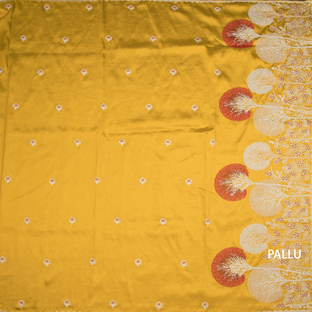 RTSR42320-2-Raw-Silk-Mustard-Yellow-Floral-Zari-Worked-Saree-pallu