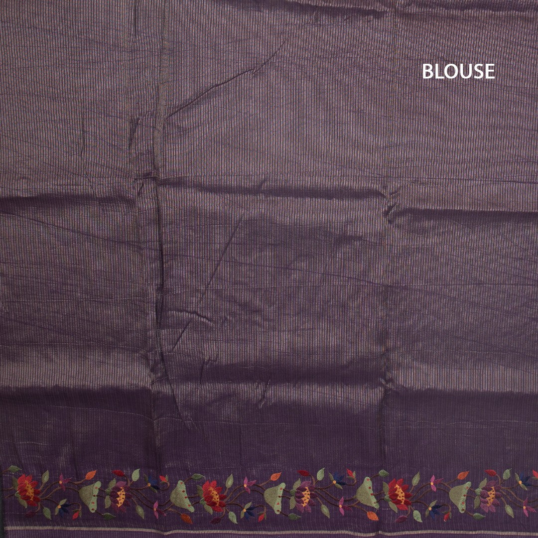 RTSR42321-3-Raw-Silk-Dark-Purple-Zari-Stripes-Saree-And-Thread-Border-02-blouse