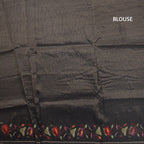 RTSR42323-3-Raw-Silk-Black-Zari-Stripes-Saree-And-Thread-Border-02-blouse