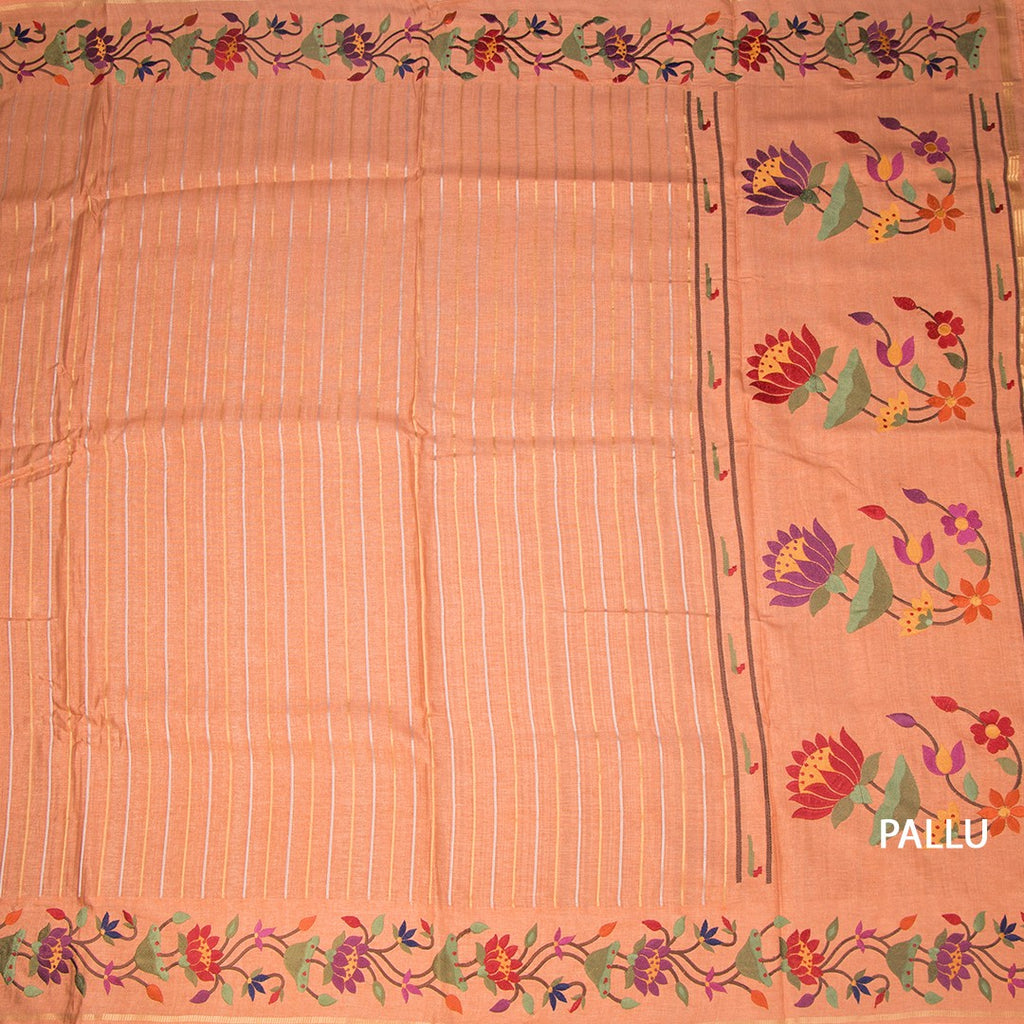 RTSR42326-2-Raw-Silk-Peach-Zari-Stripes-Saree-And-Thread-Border-03-pallu